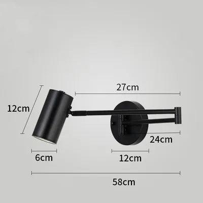 LUXARM Verstelbare Wandlamp met Lange Arm