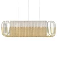 Forestier Bamboo Oval M hanglamp wit