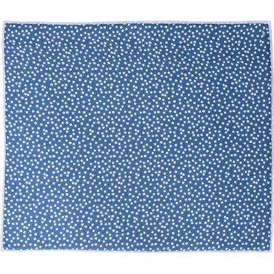 Afwas afdruipmat keuken - absorberend - microvezel - blauw stip - 40 x 48 cm