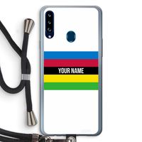WK Wielrennen: Samsung Galaxy A20s Transparant Hoesje met koord