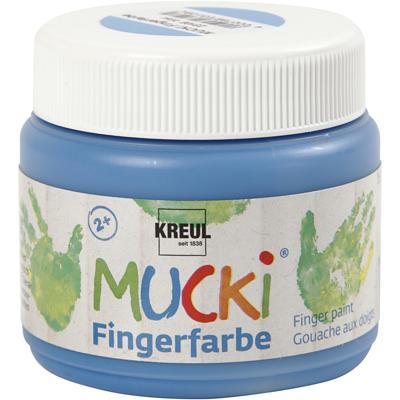 Creativ Company Mucki vingerverf, blauw, 150 ml/ 1 doosje