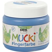 Creativ Company Mucki vingerverf, blauw, 150 ml/ 1 doosje