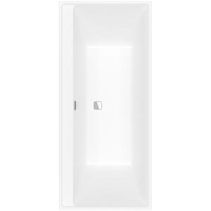 Villeroy & Boch Collaro bad 180x80cm chroom afvoer - stone white (mat wit) UBA180COR2DV-RW