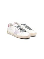 Golden Goose Kids baskets Superstar à lacets - Blanc