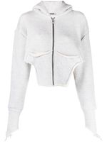 PNK veste asymétrique à capuche - Gris