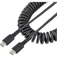 StarTech.com 50cm USB C Laadkabel, Zwart, Robuuste Fast Charge & Sync USB-C Spiraalkabel, USB 2.0 Ty StarTech.com 50cm USB C Laadkabel, Zwart, Robuuste Fast Charge & Sync USB-C Spiraalkabel, USB 2.0 Ty