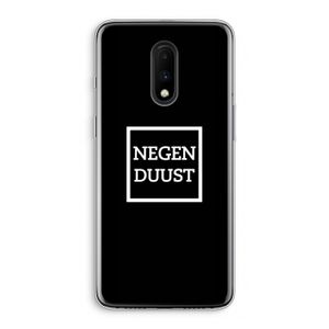 Negenduust black: OnePlus 7 Transparant Hoesje
