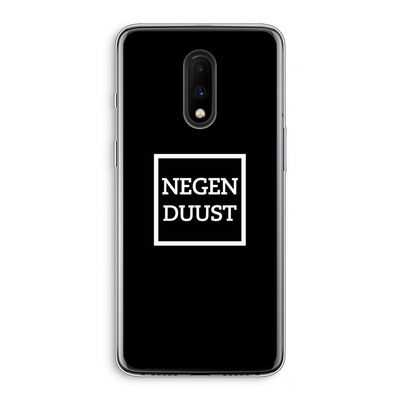 Negenduust black: OnePlus 7 Transparant Hoesje