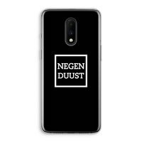 Negenduust black: OnePlus 7 Transparant Hoesje
