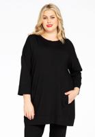 Yoek Shirt wijd LOUNGE | Zwart | Maat 54/56