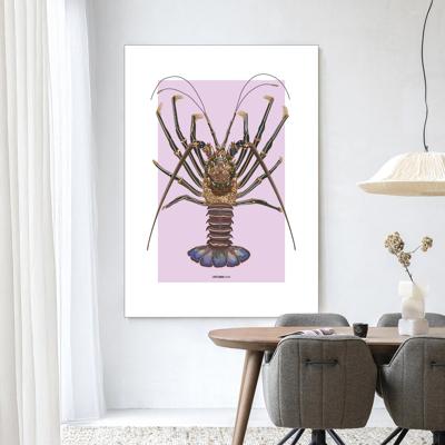 Urban Cotton Wandkleed 'Langosta' 80 x 110cm in Frame - black