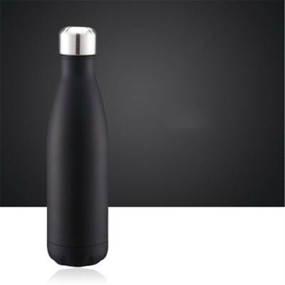 Thermische beker vacuüm kolf warmte waterfles draagbare roestvrijstalen sport ketel capaciteit: 500ml (zwart)
