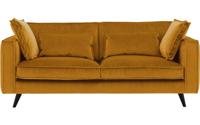 Goossens Bank Suite geel, stof, 3-zits, elegant chic Goossens Bank Suite geel, stof, 3-zits, elegant chic