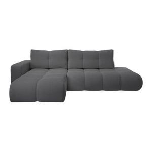 by fonQ Charme Hoekbank Links met Slaapfunctie - Chenille - Antraciet
