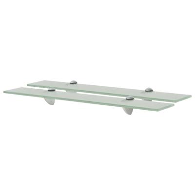 Schappen zwevend 2 st 60x10 cm 8 mm glas