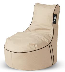 Zitzak 'Aruba' Sand - Wit / Ecru - Weerbestendig - Sit&Joy