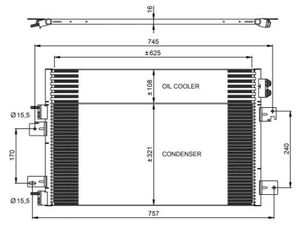 Condensor, airconditioning 350031