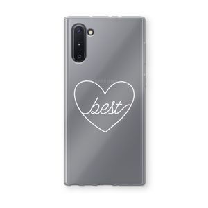 Best heart pastel: Samsung Galaxy Note 10 Transparant Hoesje