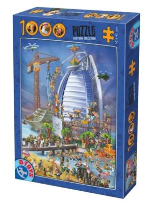Cartoon Burj Al Arab Puzzel 1000 Stukjes