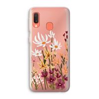 Painted wildflowers: Samsung Galaxy A20e Transparant Hoesje