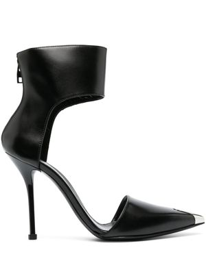 Alexander McQueen escarpins Harness Punk 105 mm en cuir - Noir