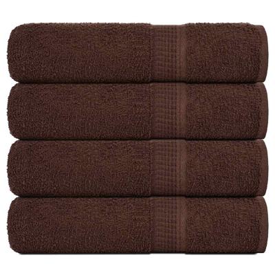 VidaXL Handdoeken 4 st 50x100 cm 360 g/m² 100% katoen bruin