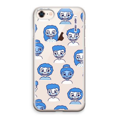 Gezichtjes: iPhone 8 Transparant Hoesje