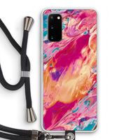 Pastel Echoes: Samsung Galaxy S20 Transparant Hoesje met koord