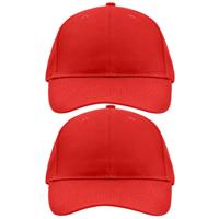2x stuks myrtle beach baseball cap - 6-panel - voor volwassenen