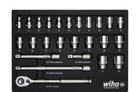 Wiha Ratelsleutelset | 1/2" | 26-delig | incl. schuiminzetstuk - 44740 - 44740 Wiha Ratelsleutelset | 1/2" | 26-delig | incl. schuiminzetstuk - 44740 - 44740