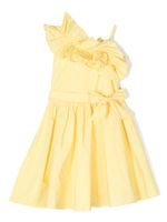 MSGM Kids robe évasée à volants - Jaune - thumbnail