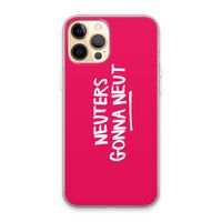 Neuters (roze): iPhone 13 Pro Max Transparant Hoesje