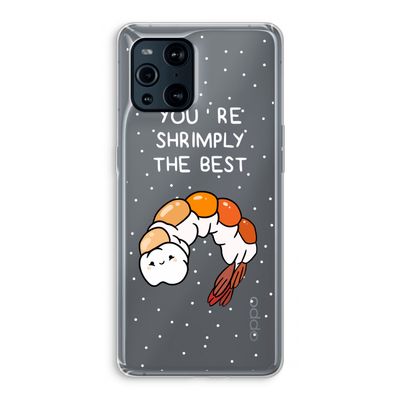 You're Shrimply The Best: Oppo Find X3 Transparant Hoesje
