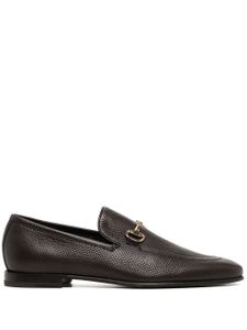 Barrett horsebit-buckle leather loafers - Marron