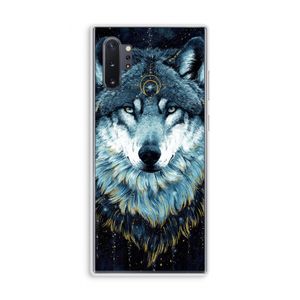 Darkness Wolf: Samsung Galaxy Note 10 Plus Transparant Hoesje