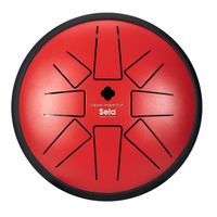 Sela SE 362 Melody Tongue Drum F Minor 6 inch Red - thumbnail