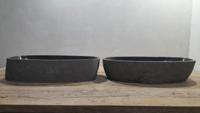 Waskommen riviersteen set RXXL250309AB, 72x36x15 cm