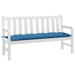 VidaXL Tuinbankkussen 150x50x7 cm stof gemêleerd blauw