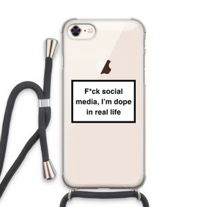 I'm dope: iPhone 7 Transparant Hoesje met koord