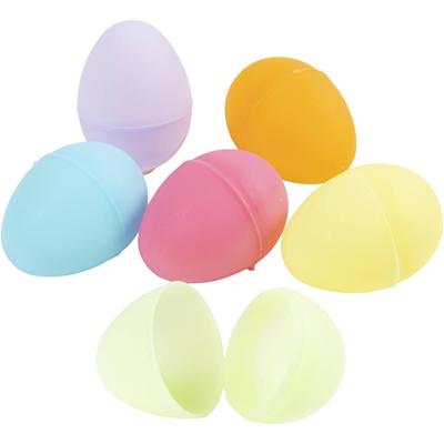 Lege surprise paaseieren - 24 - 4,5 cm - pastel kleuren