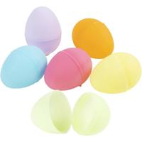 Lege surprise paaseieren - 24 - 4,5 cm - pastel kleuren