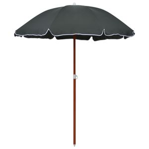 VidaXL Parasol met stalen paal 180 cm antraciet