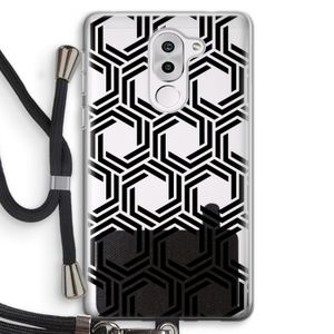 Geometrisch patroon: Honor 6X Transparant Hoesje met koord