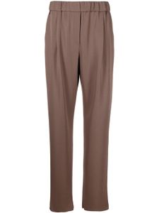 Giorgio Armani pantalon droit à coupe courte - Marron