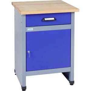 Küpper 12397 Bijzettafel met 1 deur en 1 lade ultramarinblauw (b x h x d) 600 x 800 x 600 mm