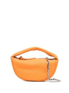 BY FAR sac porté épaule Crush en cuir - Orange