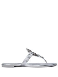 Tory Burch sandales Miller à plaque logo - Argent