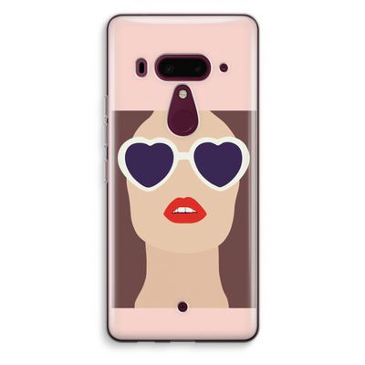 Red lips: HTC U12+ Transparant Hoesje