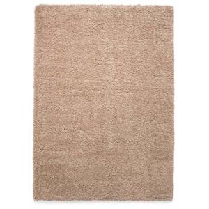 Tapeso Hoogpolig vloerkleed shaggy Grand effen - beige - 160x230 cm