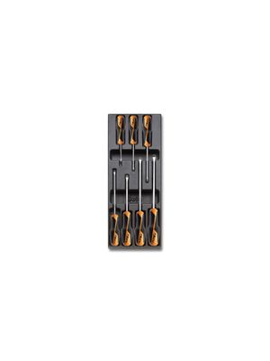 Beta Harde voorgevormde inzetbakken met assortiment gereedschap T198 - 024240198